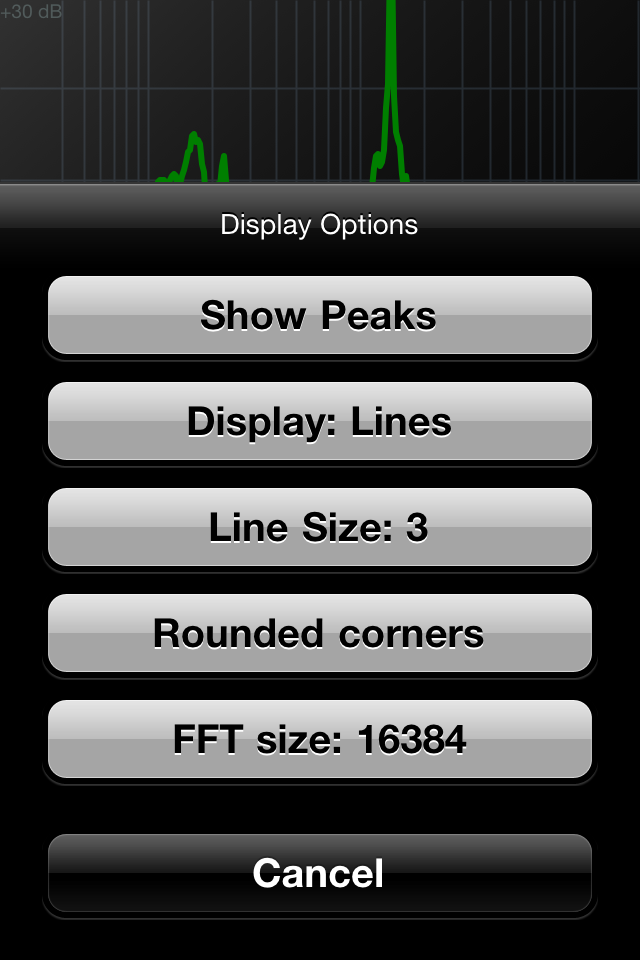 n-Track for iPhone options screenshot